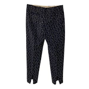 Pre Loved chloe Straight Leg Polka Dot Pants Women blue | navy blue Carrot Pants